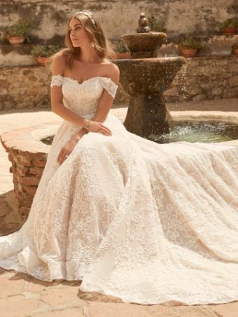 Maggie Sottero #Alessandra-22MK542A01 #0 default Ivory over Blush (gown with Natural Illusion) (pictured) thumbnail