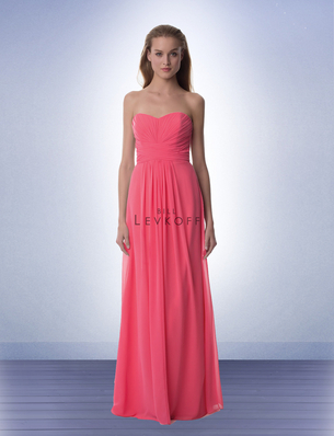 Levkoff crisscross outlet bodice chiffon gown